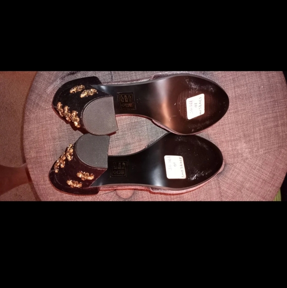 Anthropologie FARYL ROBIN SIZE 10 HEELS NEW GREY VELOUR $198 - Picture 5 of 6